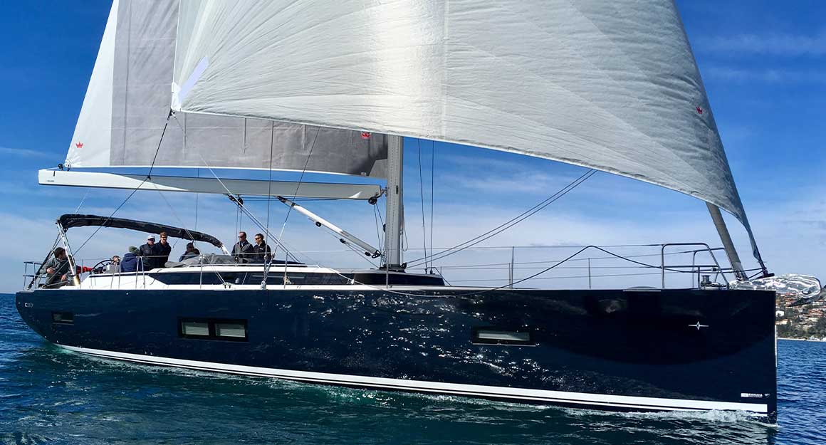 Vorsegel für das Segeln mit dem Wind